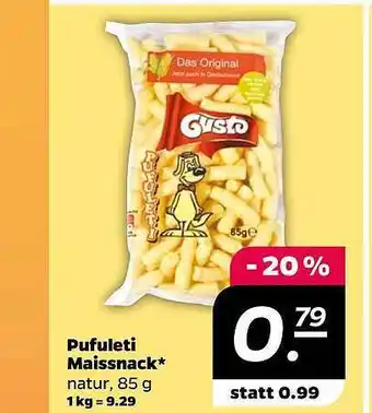 NETTO Pufuleti maissnack Angebot