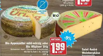 dodenhof Bio Appenzeller mild würzig oder Bio Allgäuer Urig 100g Angebot