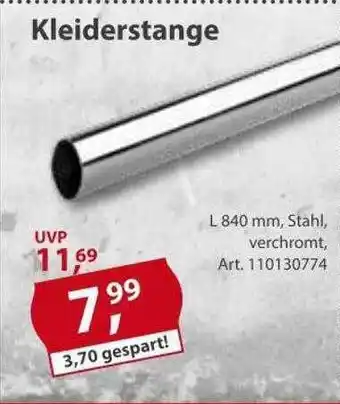 Sonderpreis Baumarkt Kleiderstange Angebot