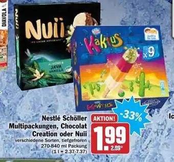 dodenhof Nestlé Schöller Multipackungen, Chocolat Creation oder Nuii 270-840ml Angebot