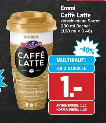 dodenhof Emmi Caffè  Latte 230ml Becher Angebot