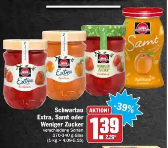 dodenhof Schwartau Extra, Samt oder Weniger Zucker 270-340g Angebot