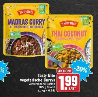 dodenhof Tasty Bite vegetarische Currys 285g Beutel Angebot