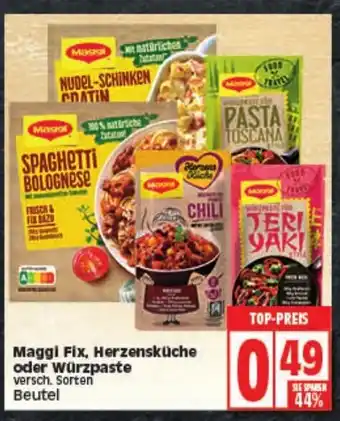 Elli Markt Maggi Fix, Herzensküche oder Würzpaste Angebot