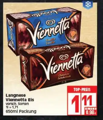 Elli Markt Langnese Viennetta Eis 650ml Angebot