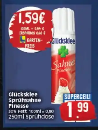 Elli Markt Glücksklee Sprühsahne Finesse 250ml Angebot