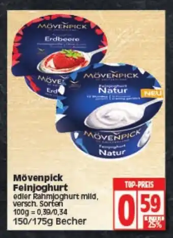 Elli Markt Mövenpick Feinjoghurt 150g/175g Becher Angebot