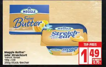 Elli Markt Meggle Butter oder Streichzart 250g Angebot