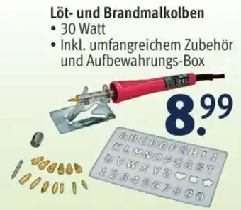 Rossmann Löt und Brandmalkolben Angebot