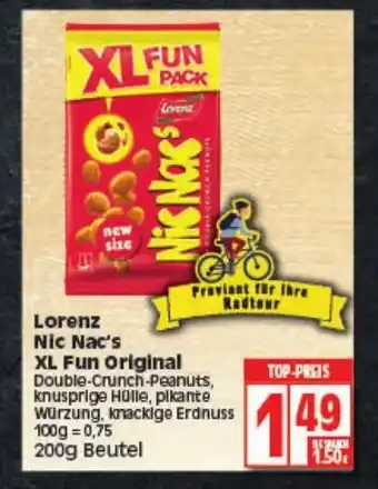 Elli Markt Lorenz Nic Nac's XL Fun Original 200g Beutel Angebot