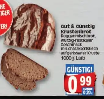 Elli Markt Gut & Günstig Krustenbrot 1000 g Angebot