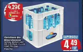 Elli Markt Christinen Bio Mineralwasser 12x0,75L Angebot