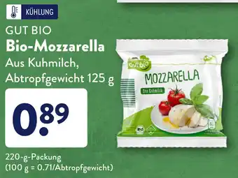 Aldi Süd Gut Bio Mozzarella 220g Angebot