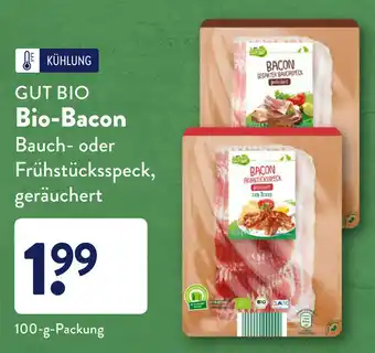 Aldi Süd Gut Bio Bacon 100g Angebot