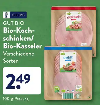 Aldi Süd Gut Bio Kochschinken/Bio Kasseler 100g Angebot