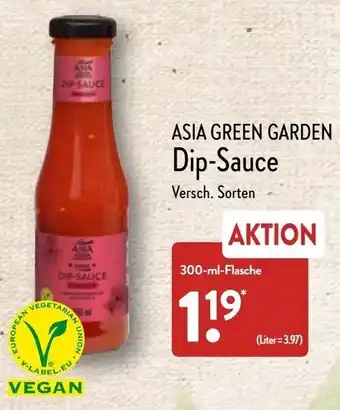 Aldi Nord Asia Green Garden Dip Sauce 300 ml Flasche Angebot