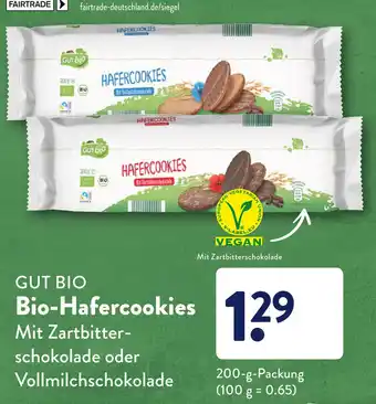 Aldi Süd Gut Bio Hafercookies 200g Angebot