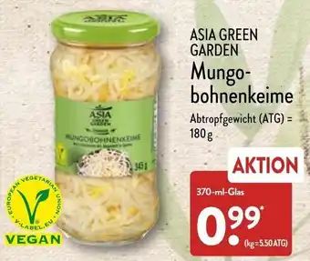 Aldi Nord Asia Green Garden Mungobohnenkeime 370 ml Glas Angebot