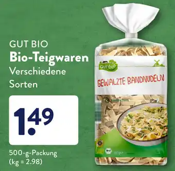 Aldi Süd Gut Bio Teigwaren 500g Angebot