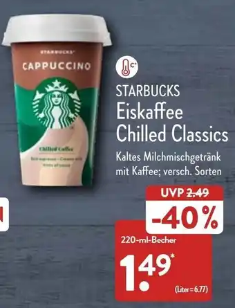 Aldi Nord Starbucks Eiskaffee Chilled Classics 220 ml Becher Angebot