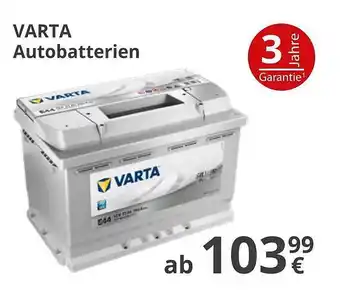 A.T.U. Varta autobatterien Angebot