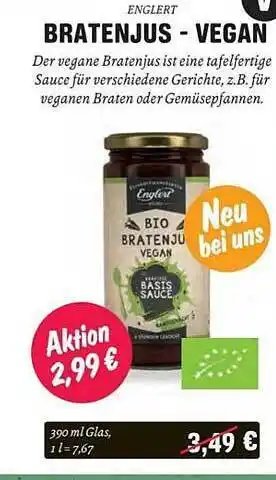 Temma Englert bratenjus - vegan Angebot