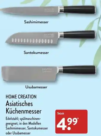 Aldi Nord Home Creation Asiatisches Küchenmesser Angebot