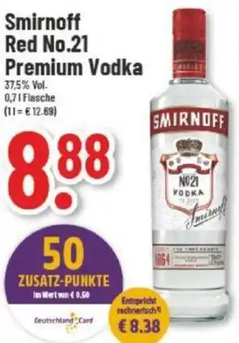 trinkgut Smirnoff Red No. 21 Premium Vodka 0,7 L Flasche Angebot