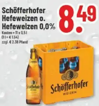 trinkgut Schöfferhofer Hefeweizen o. Hefeweizen 0,0% 11x0,5 L Angebot