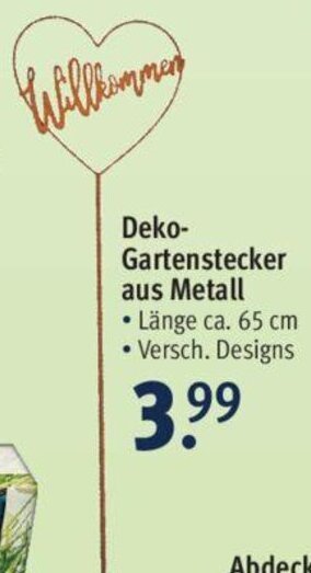 Rossmann Deko Gartenstecker aus Metall Angebot