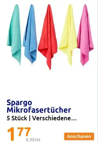 Action Spargo Mikrofasertücher 5 Stück Angebot