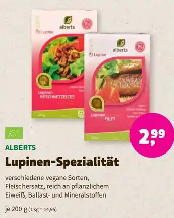 Biomarkt Alberts Lupinen Spezialität 200 g Angebot