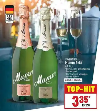 METRO Deutschland mumm sekt Angebot