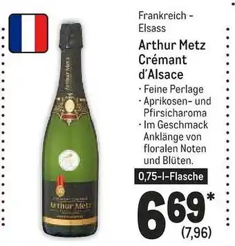 METRO Elsass arthur metz crémant d'alsace Angebot