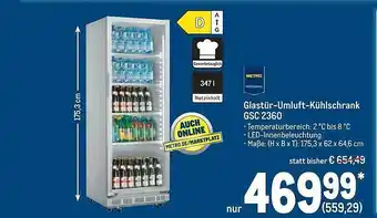 METRO Glastür-umluft-kühlschrank gsc 2360 Angebot