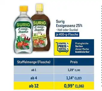 METRO Surig essigessenz 25% Angebot