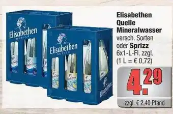 Profi Getränke Elisabethen quelle mineralwasser Angebot