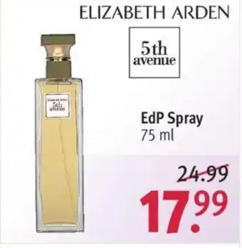 Rossmann Elizabeth Arden 5th avenue EdP Spray 75ml Angebot