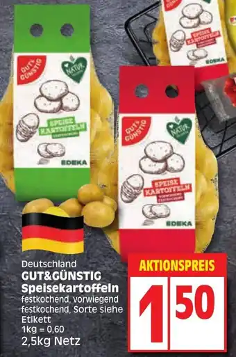 Edeka Gut & Günstig Speisekartoffeln 2,5 kg Netz Angebot