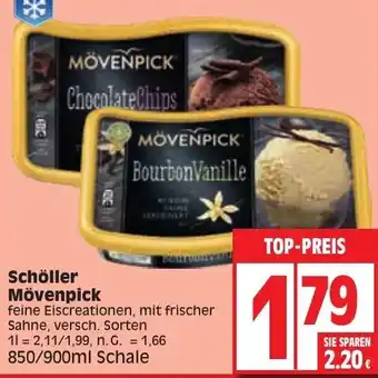 Edeka Schöller Mövenpick 850/900 ml Schale Angebot