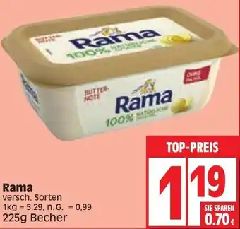 Edeka Rama 225 g Becher Angebot