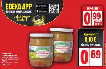 Edeka Peeneland Schlachtekraut 550g Glas Angebot