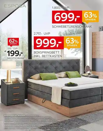 XXXLutz Esposa schwebetürenschrank boxspringbett ink. bettkasten Angebot