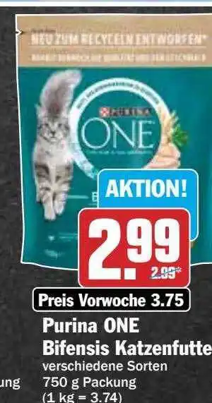 Hit Purina one bifensis katzenfutter Angebot