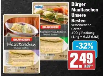 Hit Bürger maultaschen unsere besten Angebot