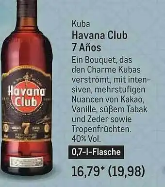 METRO Kuba havana club 7 años Angebot