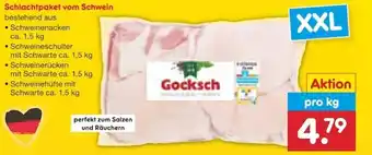 Netto Marken-Discount Gocksch Schlachtpaket vom Schwein 1kg Angebot