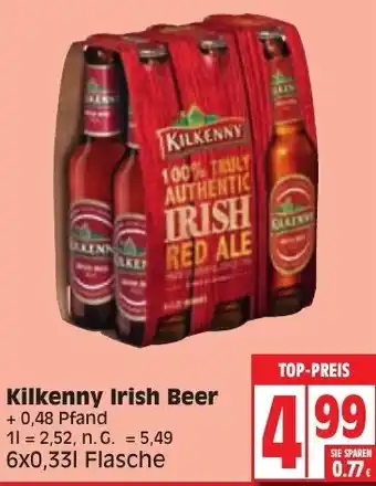 Edeka Kilkenny Irish Beer 6x0,33 L Flasche Angebot