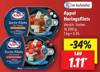 Lidl Appel Heringsfilets 200 g Angebot