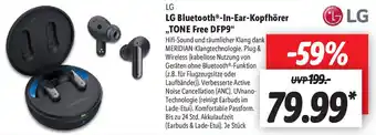 Lidl LG Bluetooth In Ear Kopfhörer Tone Free DFP9 Angebot